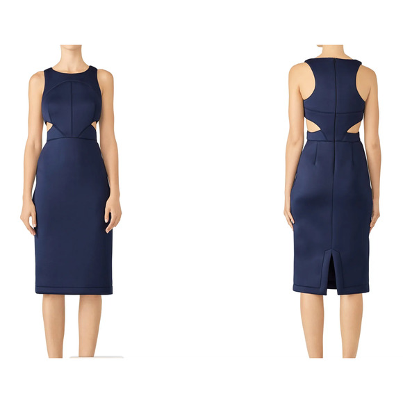 Hunter Bell Navy Porter Cutout Dress Size 10 - Picture 1 of 10